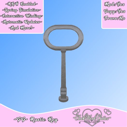 Second Life Marketplace CC Rustic Key [RLV Enhanced Scripted Doll Key]
